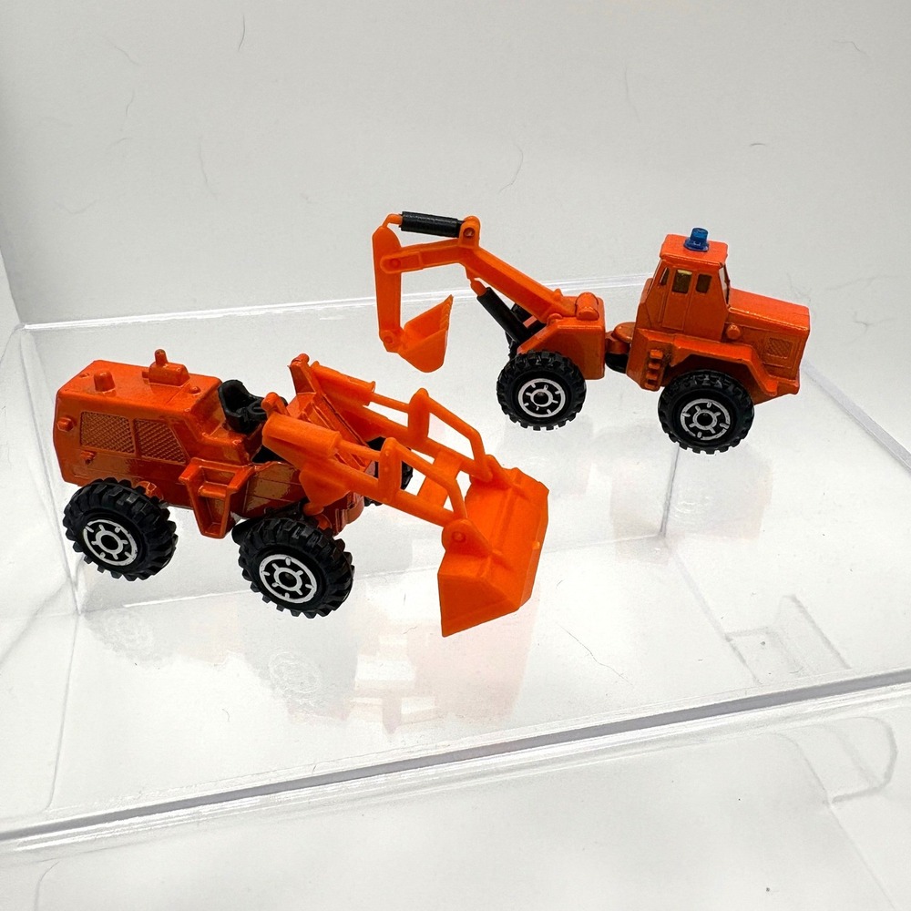 Vintage Zylmex Diecast Construction Set Front Loader P308 Excavator P318